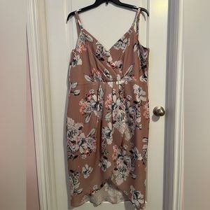 CityChic floral high-low dress